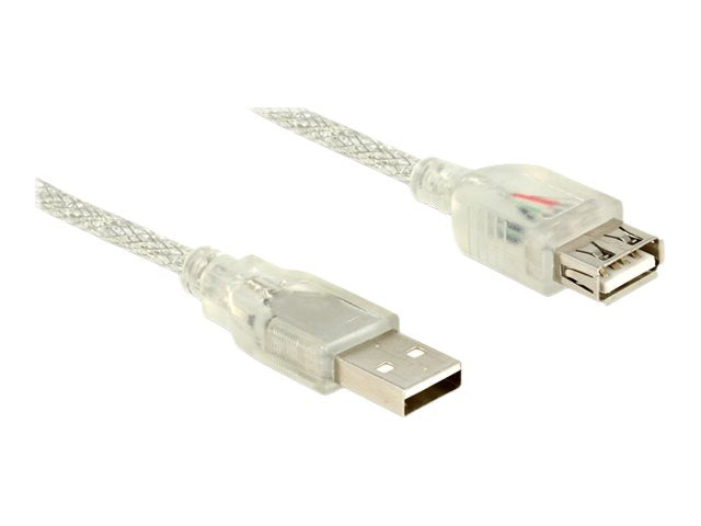 DELOCK Verlängerungskabel USB 2.0 Typ-A Stecker > USB 2.0 Typ-A Buchse 1,5 m - Vorderansicht