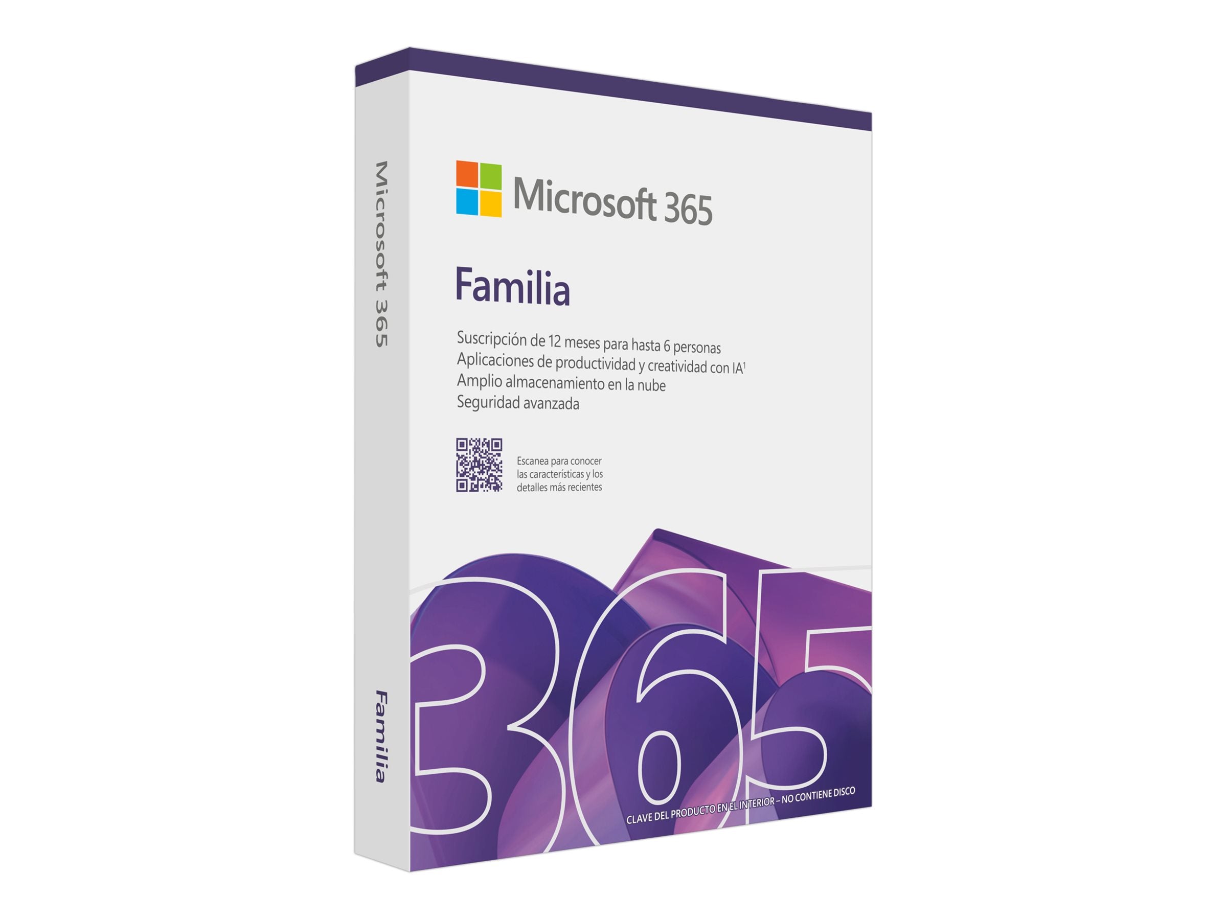Vorderansicht von Microsoft 365 Family Subscr PK Lic 1YR Online Eurozone ESD