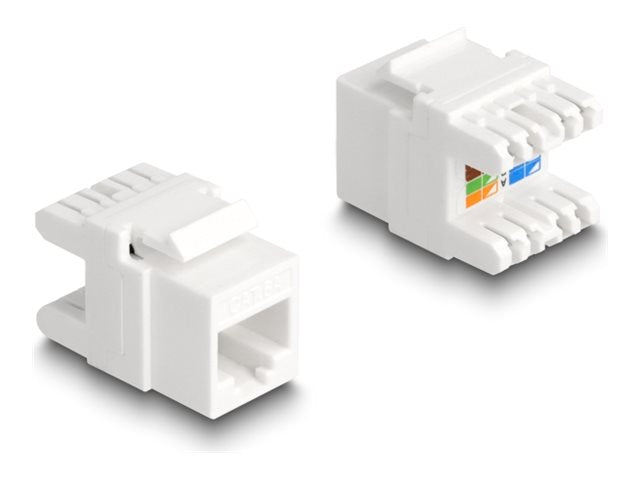 DELOCK Keystone Modul RJ45 Buchse zu LSA Cat.6A werkzeugfrei mini - Vorderansicht