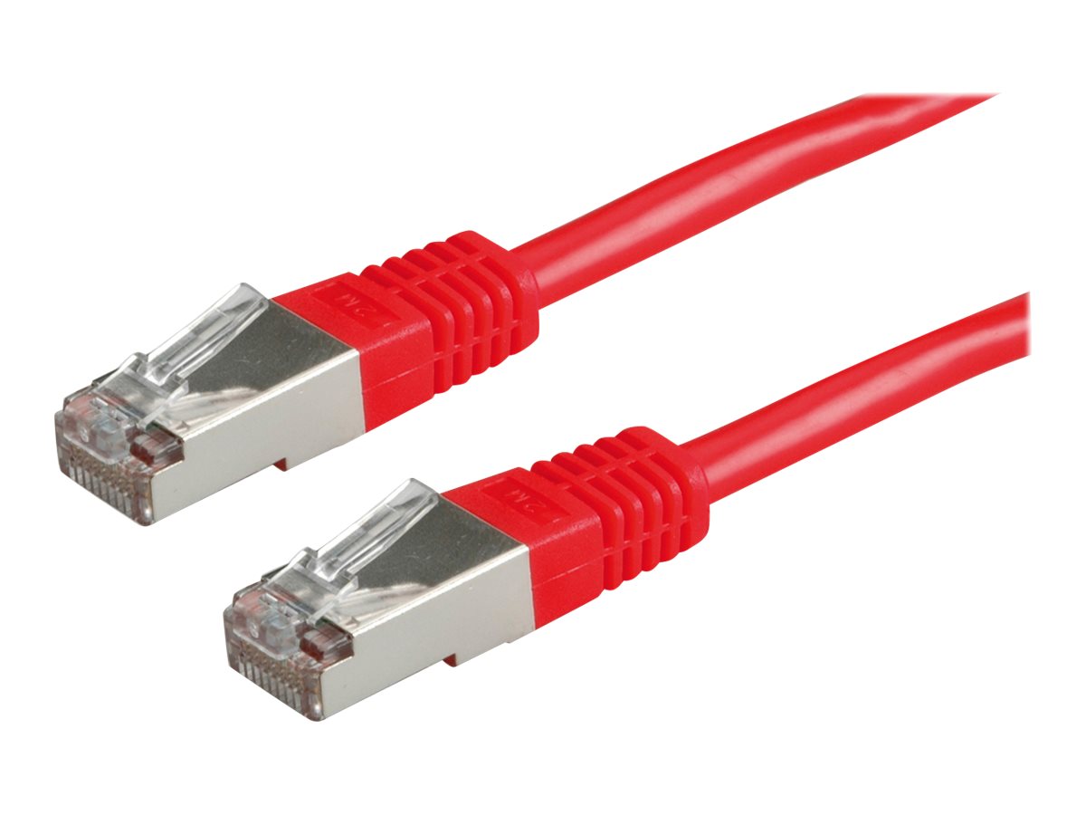 VALUE Patchkabel Kat.6 Class E S/FTP PiMF rot 1,5m - Vorderansicht