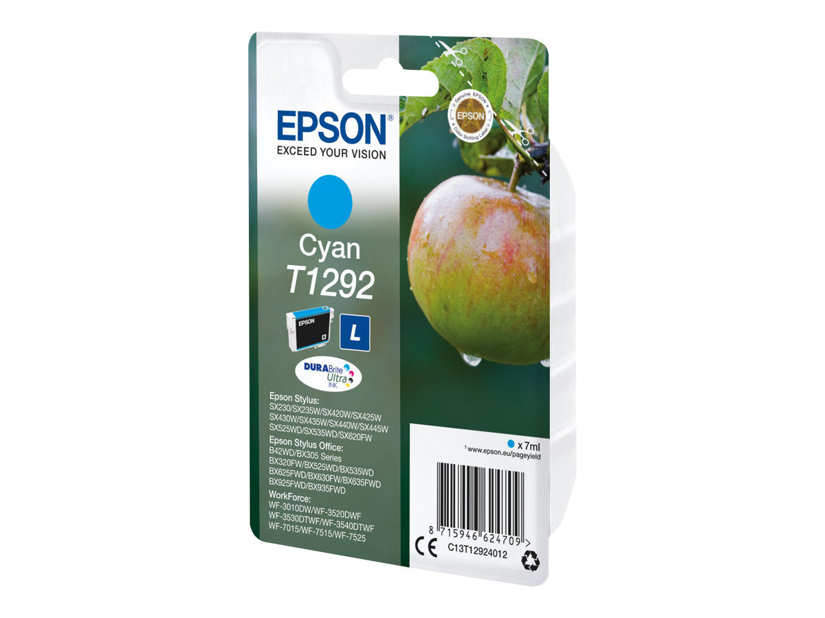 EPSON T1292 Tintenpatrone cyan Verpackung