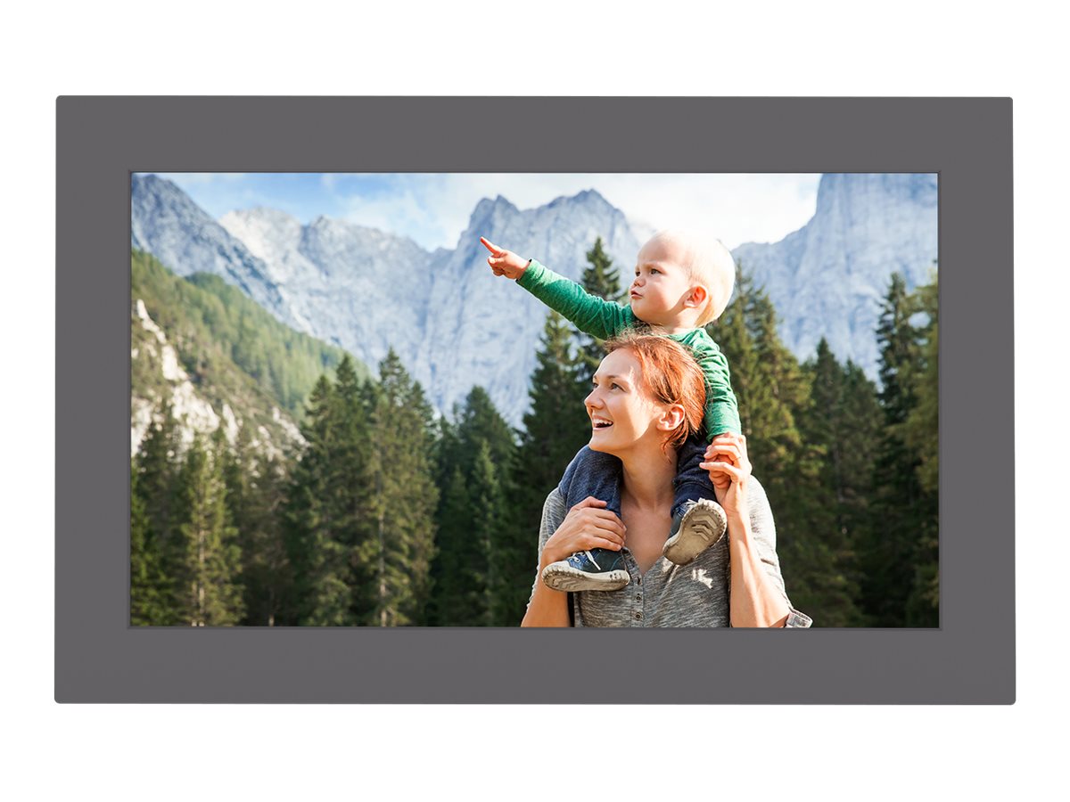 NETGEAR Meural Canvas Gen3 15 Grey Walnut - Vorderansicht