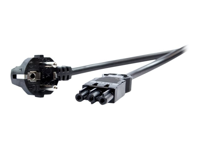 BACHMANN Gerätezuleitung Schutzkontakt/Gerätekupplung GST18-3 schwarz 7m - Detailansicht