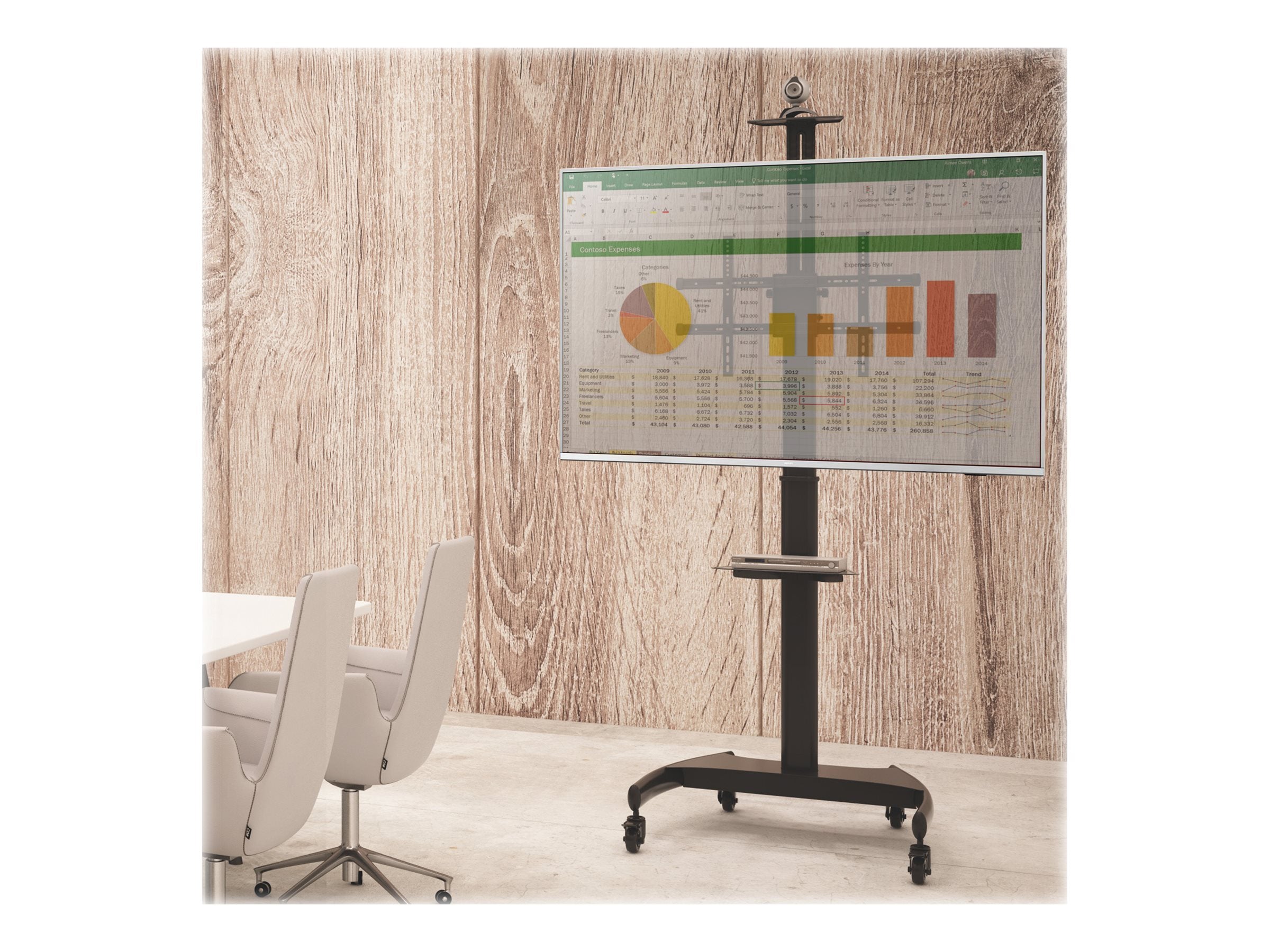 TECHLY TV Trolley Vorderansicht