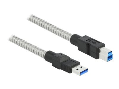 DELOCK USB 3.2 Gen 1 Kabel Typ-A Stecker zu Typ-B Stecker 0,5m Vorderansicht