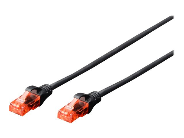 DIGITUS CAT 6 U-UTP Patchkabel Cu LSZH AWG 26/7 0,25 m Grau - Vorderansicht