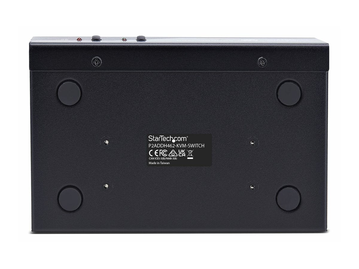 STARTECH.COM 2-Port Dual-Monitor KVM Switch DisplayPort und HDMI 4K 60Hz 5Gbps USB-Hub 2x USB-HID Hybrid KVM/Umschalter