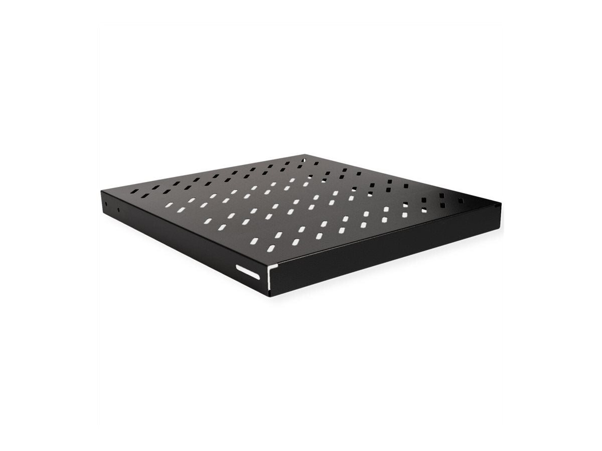 ROLINE Fachboden 48,26cm 19Zoll 1 HE 500 T 50 kg schwarz Detailansicht