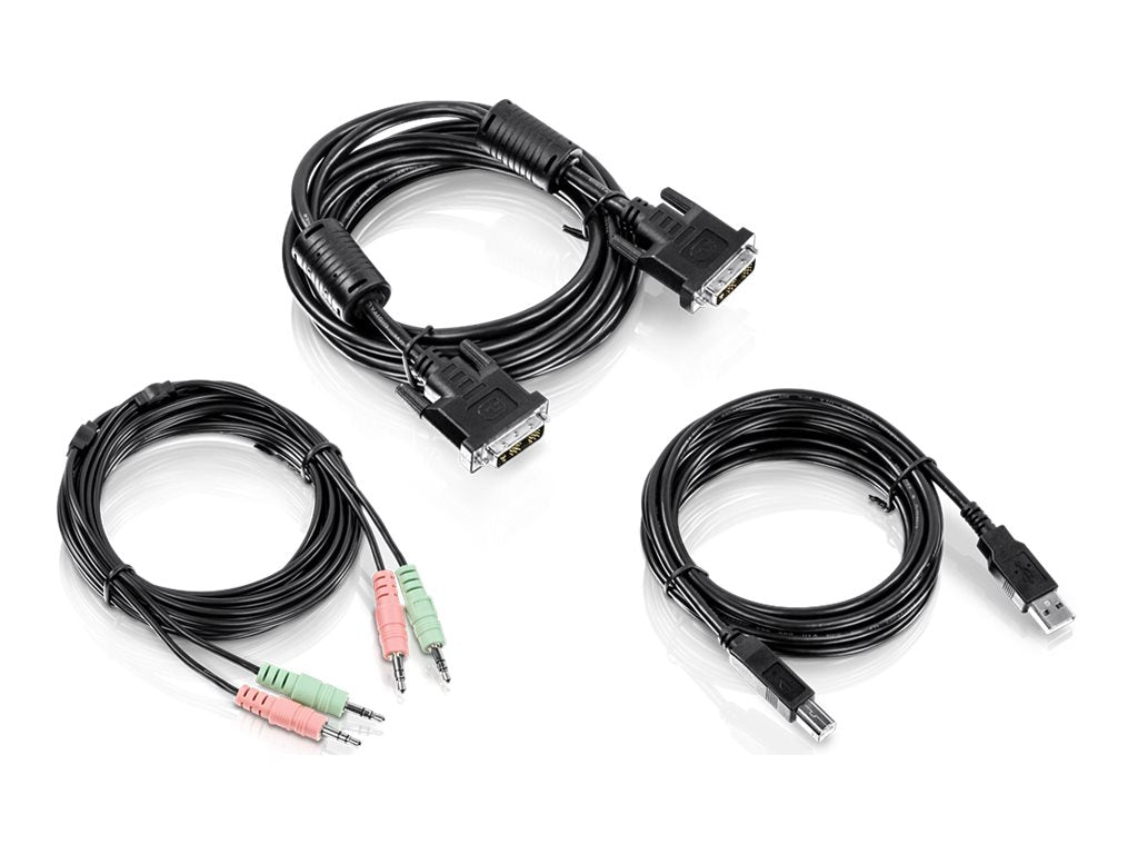 TRENDNET TK-CD10 KVM Kabel Kit 3m DVI-I USB Audio Anschlussansicht