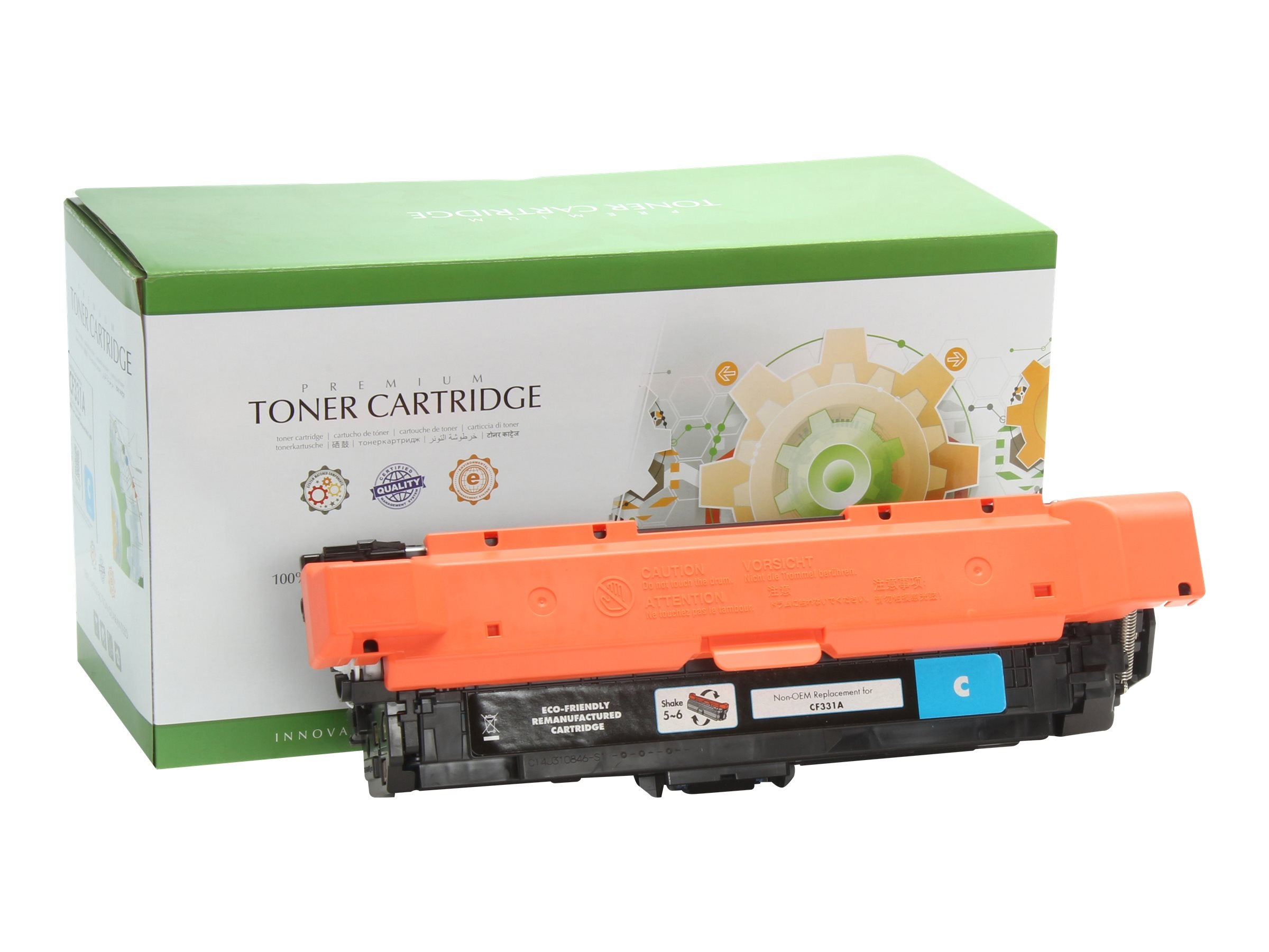 STATIC Tonerpatrone HP CF331A cyan Vorderansicht