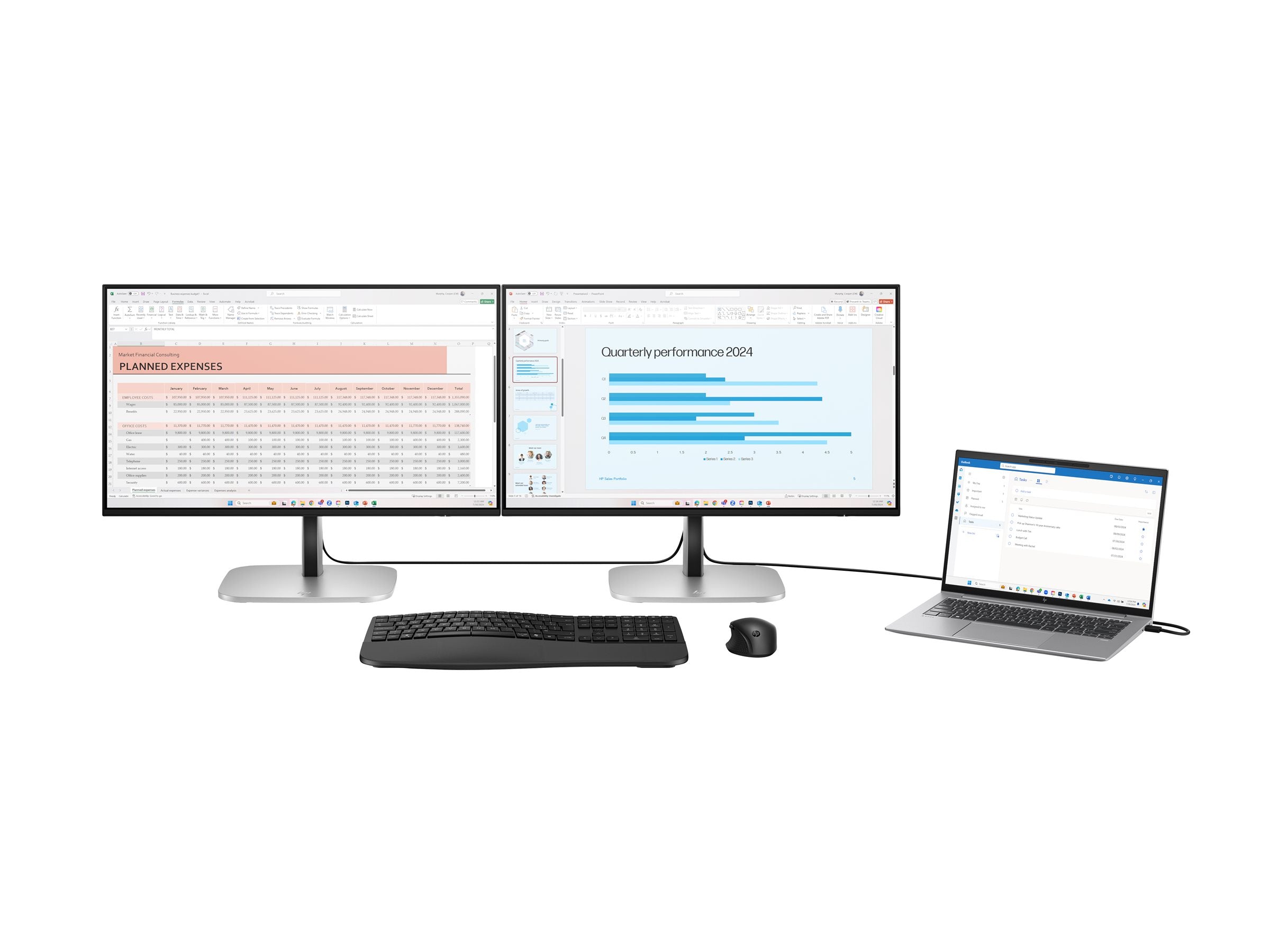 HP S5 Pro 524pu Monitor Seitenansicht