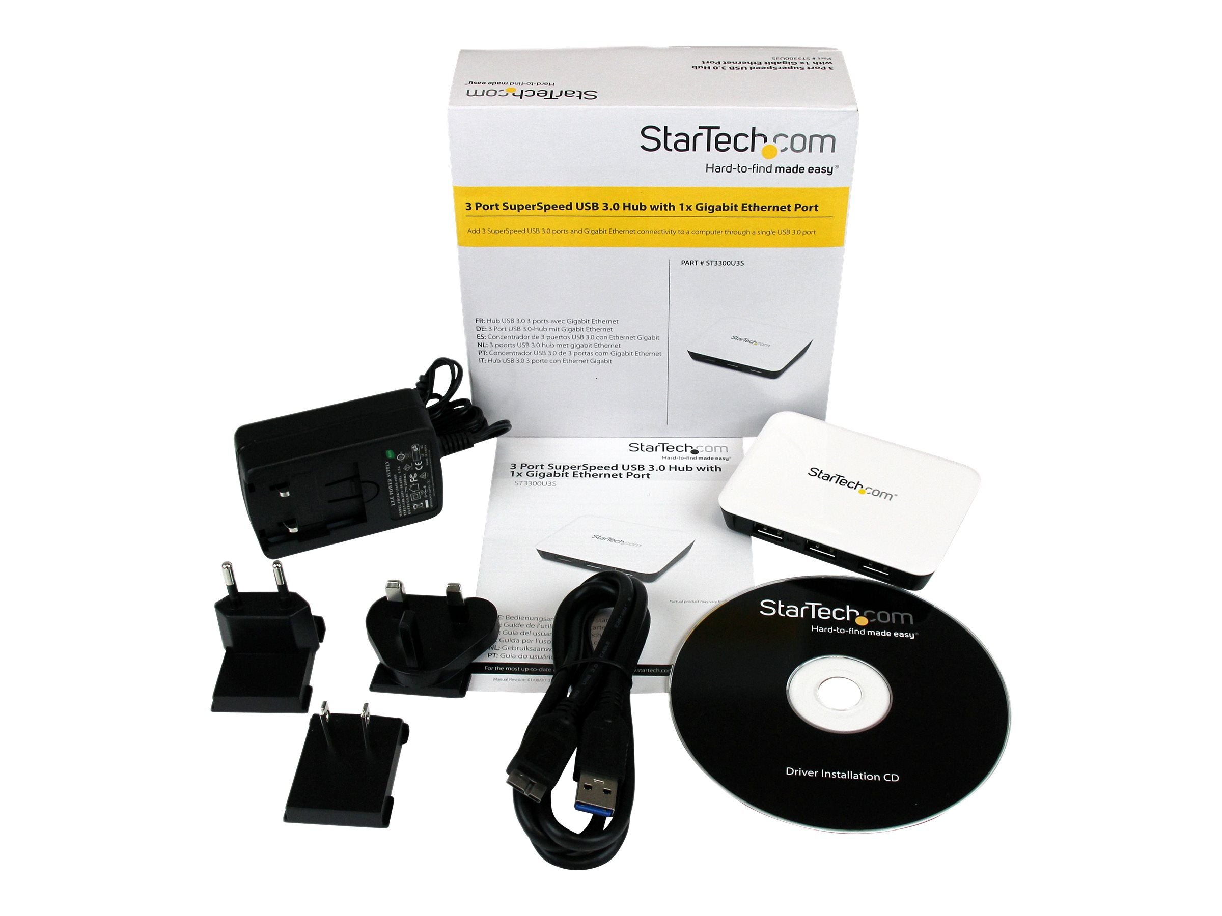STARTECH.COM 3 Port USB 3.0 Hub Detailansicht