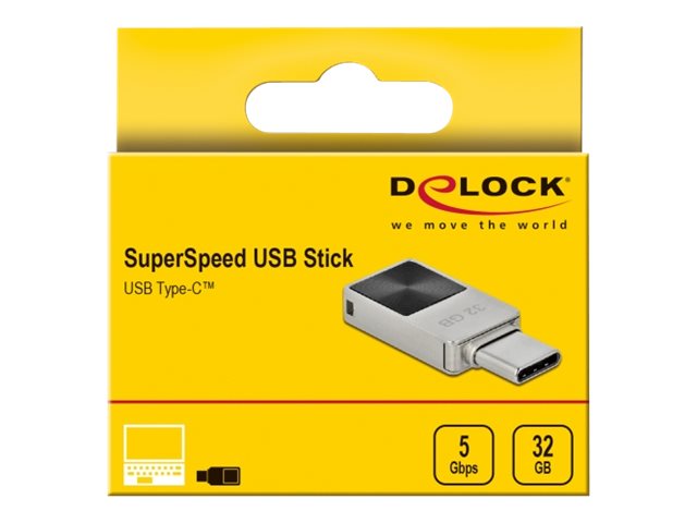 DELOCK Mini USB 3.2 Gen 1 USB-C Speicherstick 32GB - Detailansicht