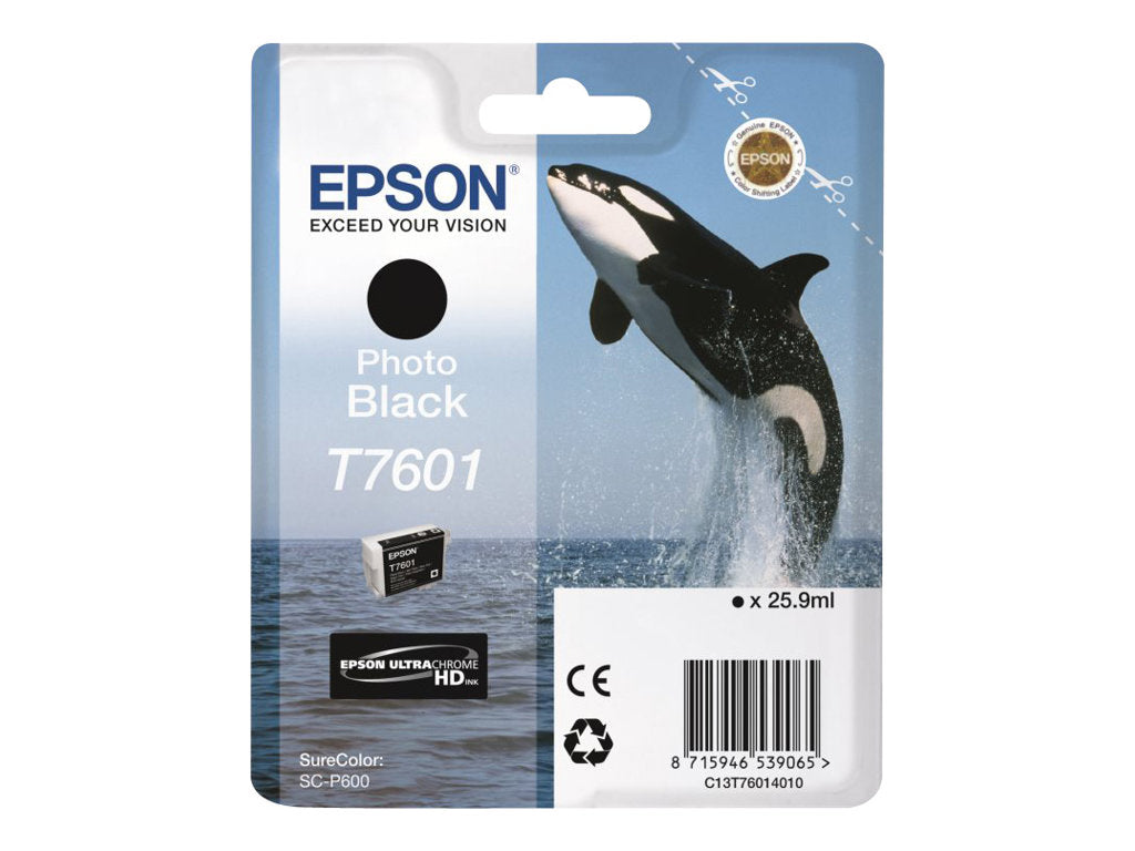 EPSON T7601 Tintenpatrone photo schwarz Detailansicht