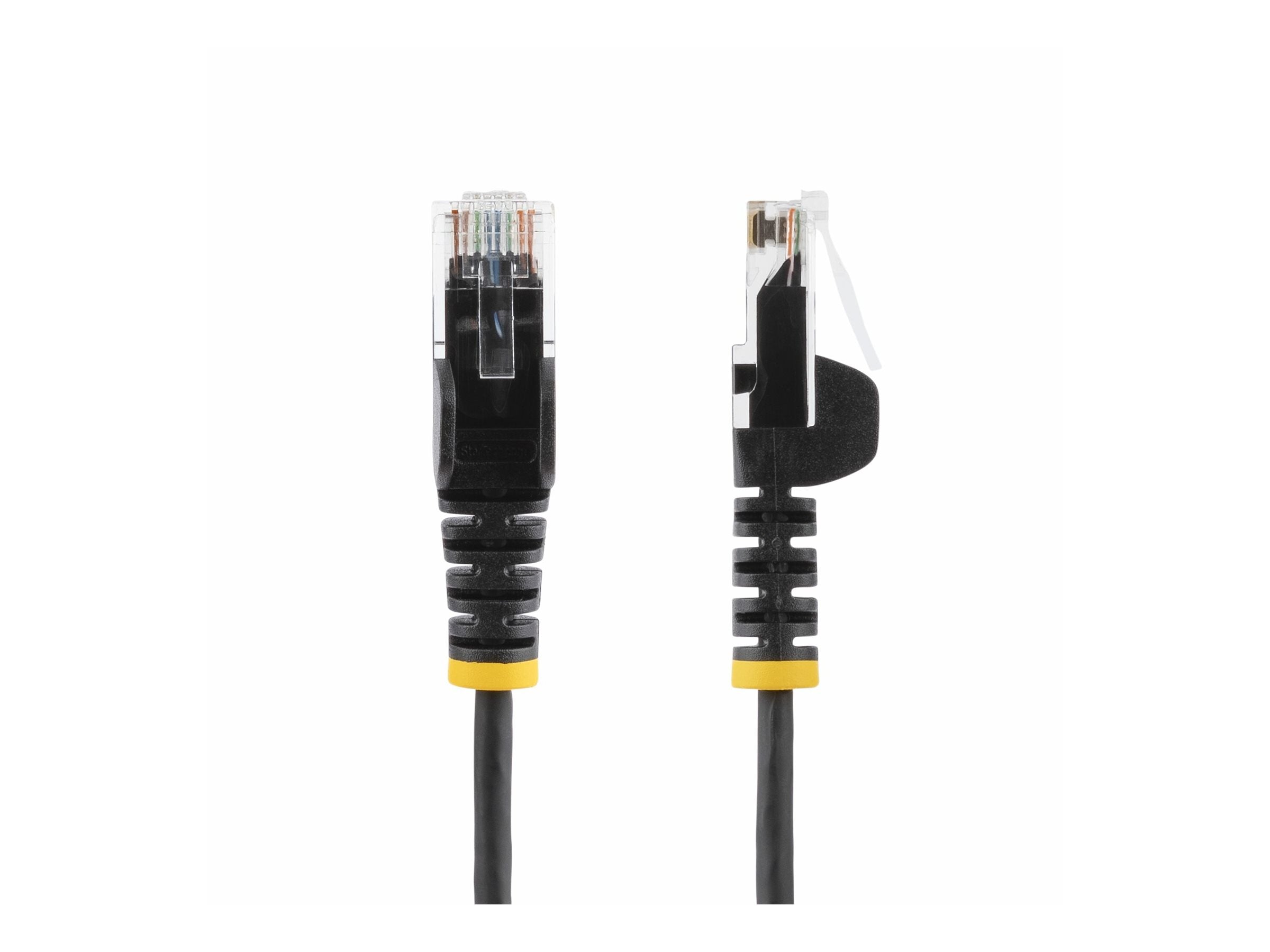 STARTECH.COM 7m Schwarzes Schlankes CAT6-Ethernet-Kabel Snagless RJ45 LSZH 28AWG Reines Kupfer Patchkabel/Netzwerkkabel