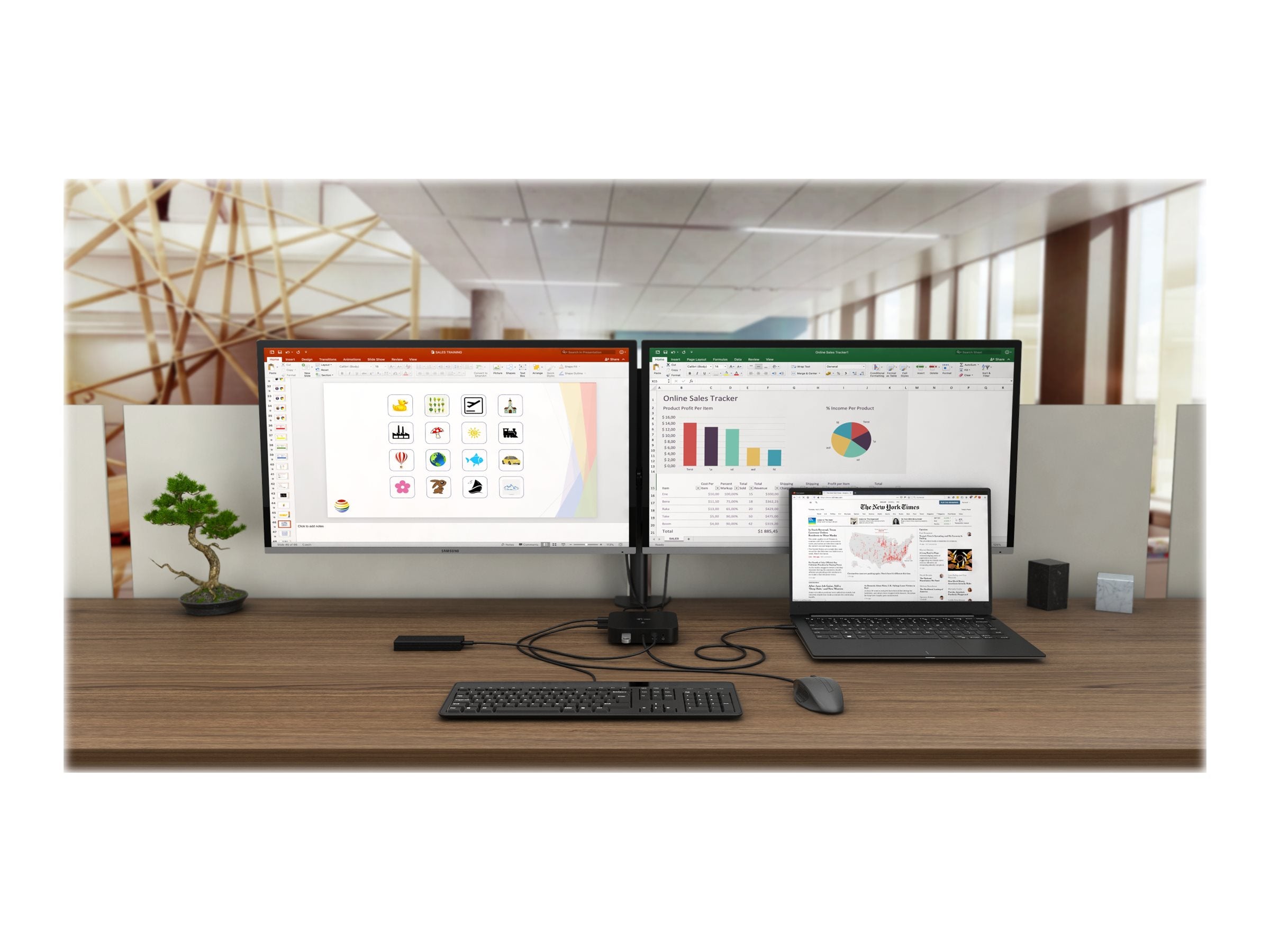 I-TEC USB-C Dual Display MST Dockingstation Vorderansicht