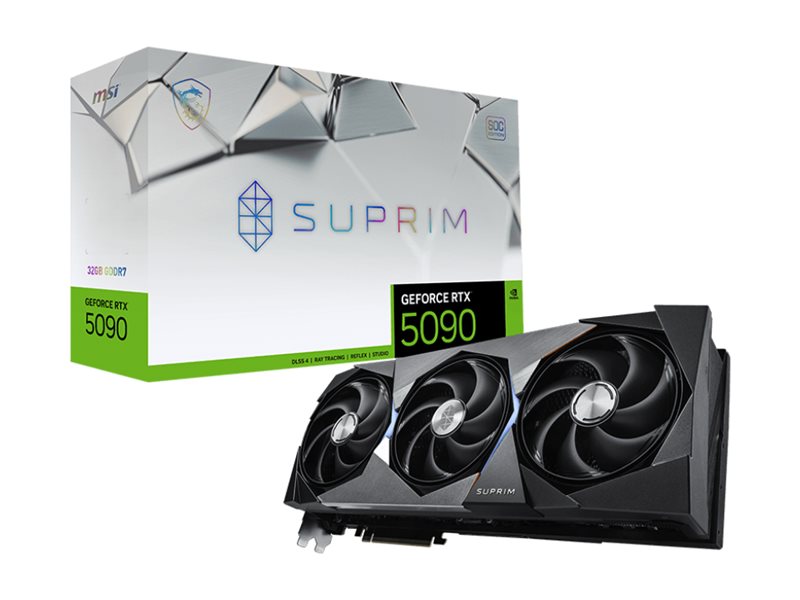 MSI GeForce RTX 5090 32GB SUPRIM SOC Vorderansicht