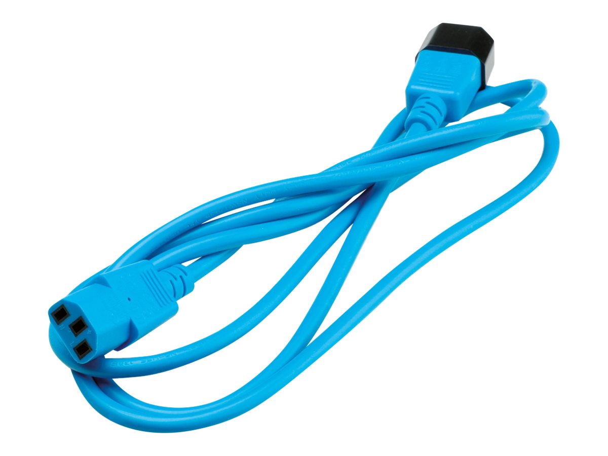 ROLINE Apparate-Verbindungskabel IEC 320 C14 - C13 blau 1,8m Verpackung