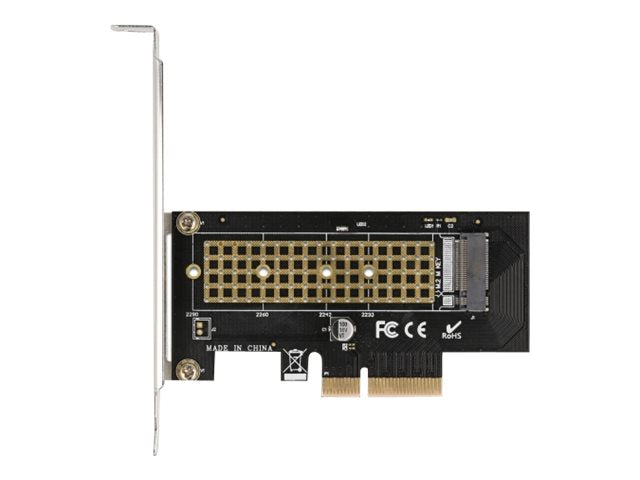 DELOCK PCI Express x4 Karte Vorderansicht