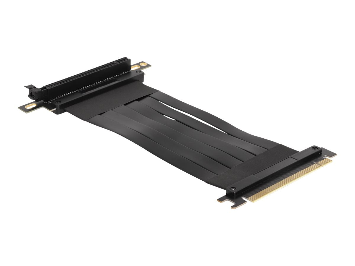 DELOCK Riser Karte PCI Express x16 Stecker zu x16 Slot 90 gewinkelt mit Kabel 30cm - Vorderansicht