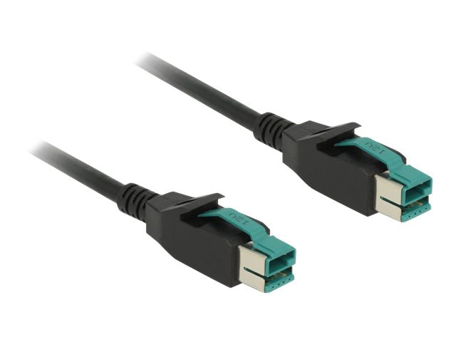 DELOCK PoweredUSB Kabel Stecker 12 V Vorderansicht