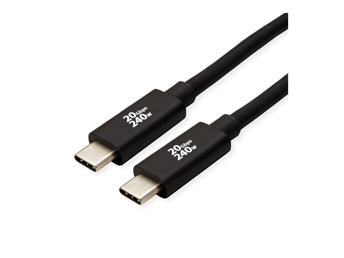 ROLING USB4 Gen2x2 Kabel C-C ST/ST 20Gbit/s 240W schwarz 3m Detailansicht