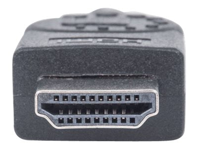 MANHATTAN HDMI / DVI Kabel 1,8m schwarz - Detailansicht der Stecker