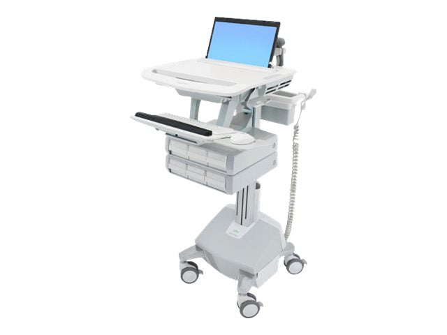 Vorderansicht des ERGOTRON StyleView Laptop-Wagen LiFe-Antrieb 6 Schublade