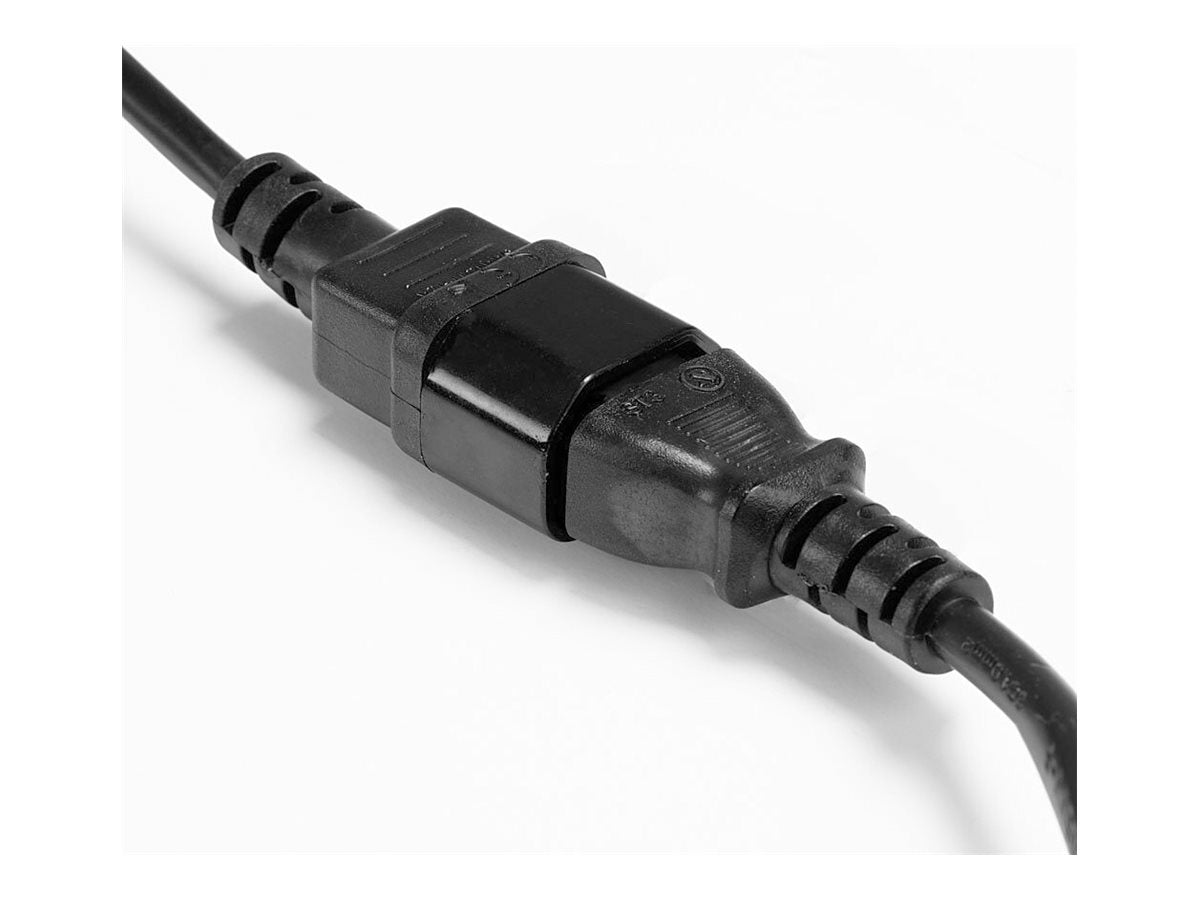 LINDY 1m IEC C14 an IEC C13 Mains Cable - Vorderansicht