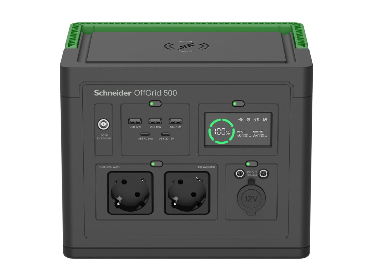 APC Schneider OffGrid Portable Power Station 500 Detailansicht