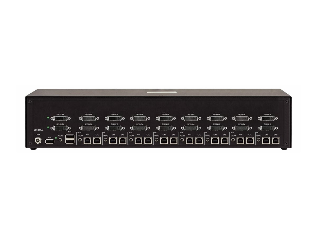 STARTECH.COM 8-Port Secure Dual-Monitor KVM-Switch DVI NIAP 4.0 Zertifizierter Desktop KVM Umschalter CAC-Port