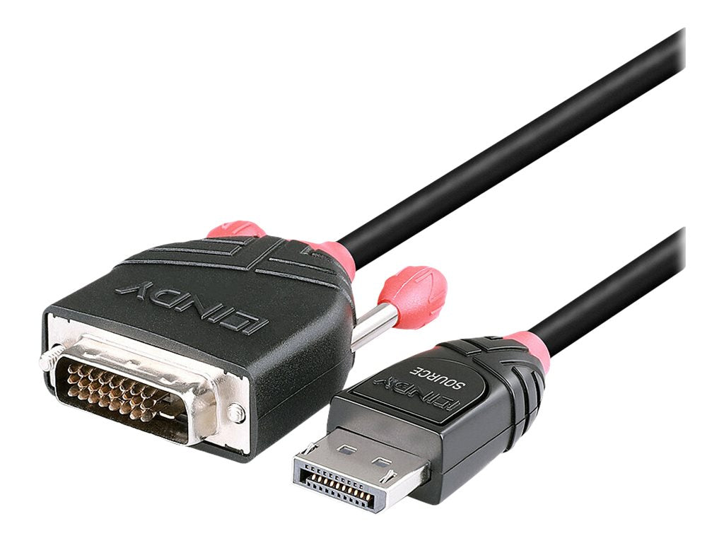 LINDY Kabel DisplayPort/DVI-D 2m DP Stecker an DVI-D Stecker - Verpackung