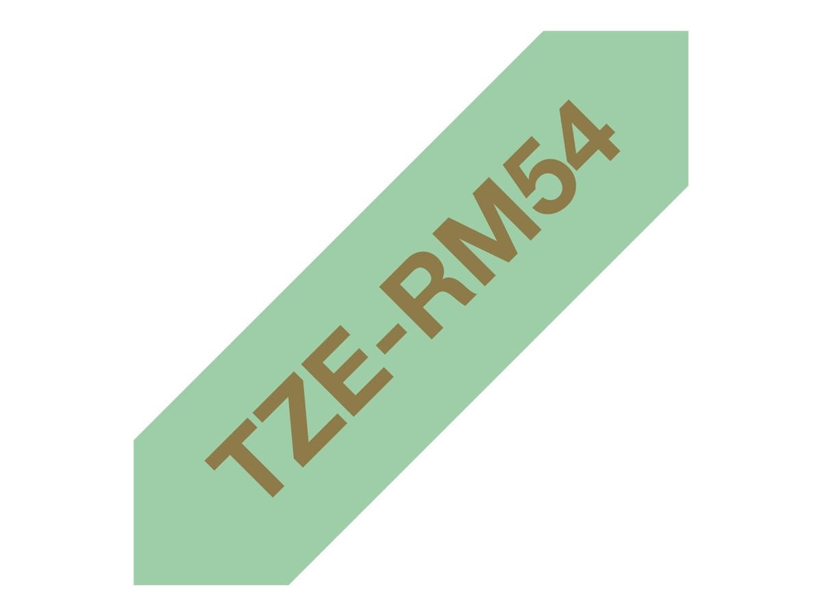 BROTHER P-Touch 24mm mint green/gold ribbon tape Detailansicht