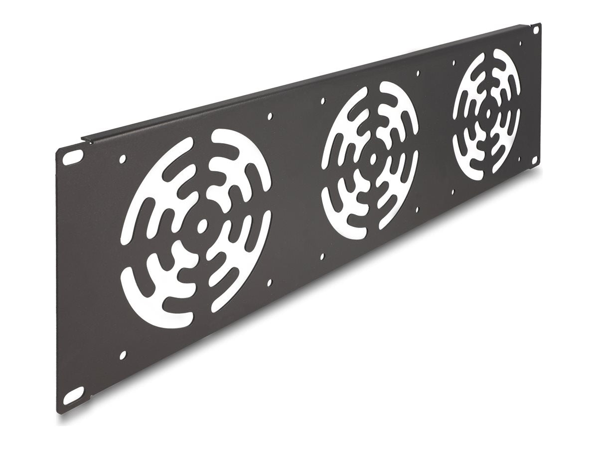 DELOCK Rackblende für 3 Lüfter 120x120mm - Vorderansicht