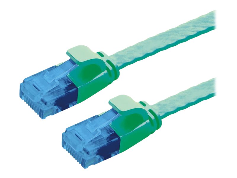 VALUE Patchkabel Kat.6A Class EA UTP extra-flach grün 3m - Vorderansicht