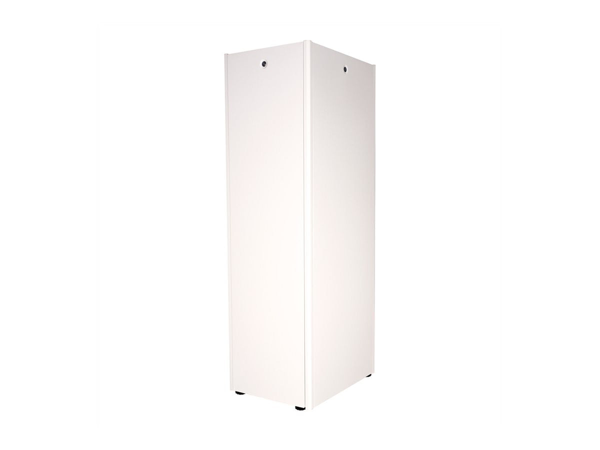 ROLINE Netzwerkschrank Basic 48,26cm 19Zoll 42 HE 600x800 BxT Glastür grau - Innenansicht