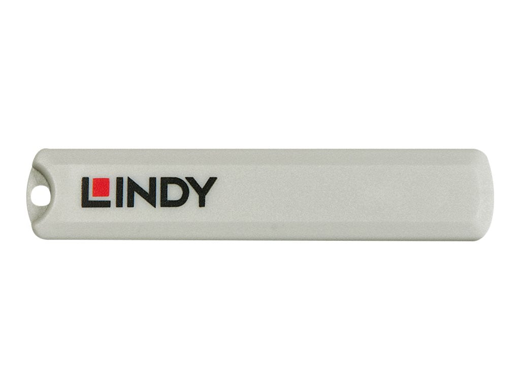 LINDY USB Typ C Port Schloss rot - Vorderansicht