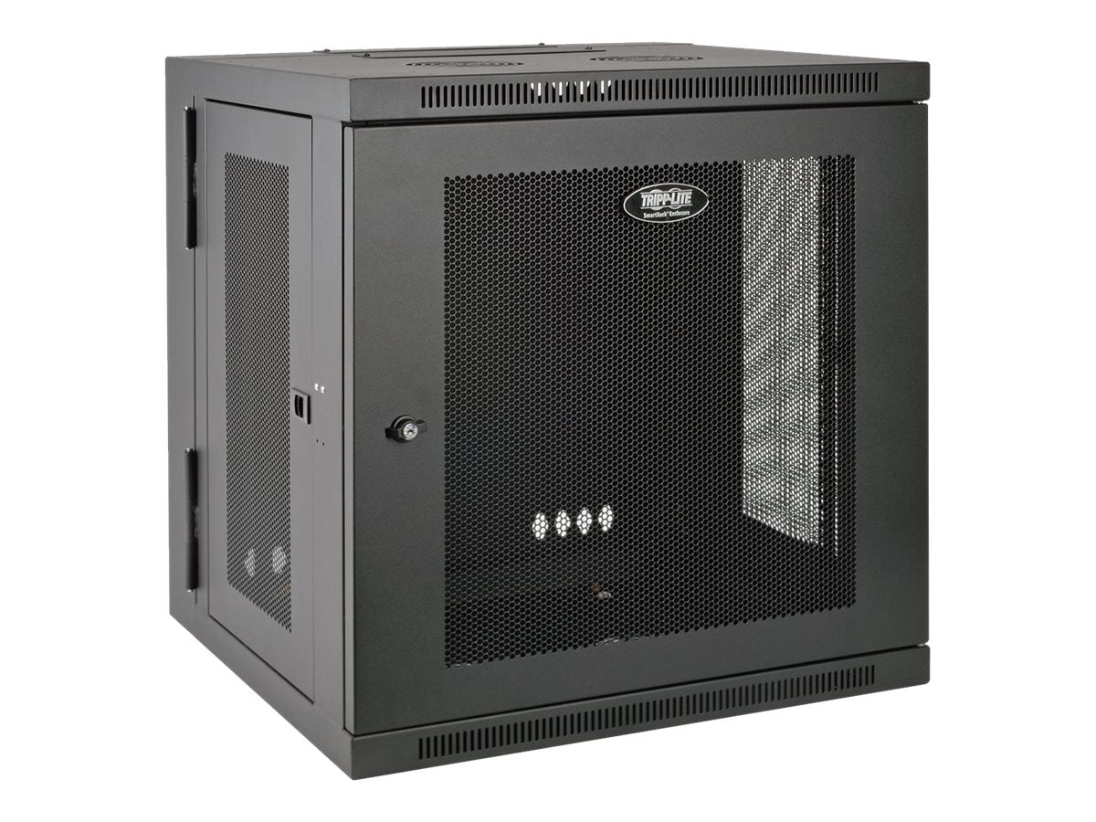 EATON TRIPPLITE 12U Wall Mount Rack Enclosure Server Cabinet Swinging Hinged Door Deep Rack cabinet wall mountable Black 12U 19
