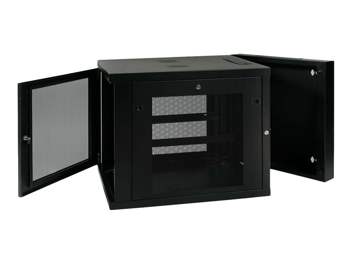 EATON TRIPPLITE 12U Wall Mount Rack Enclosure Server Cabinet Hinged 33 Extended Depth Rack cabinet wall mountable Black 12U 19