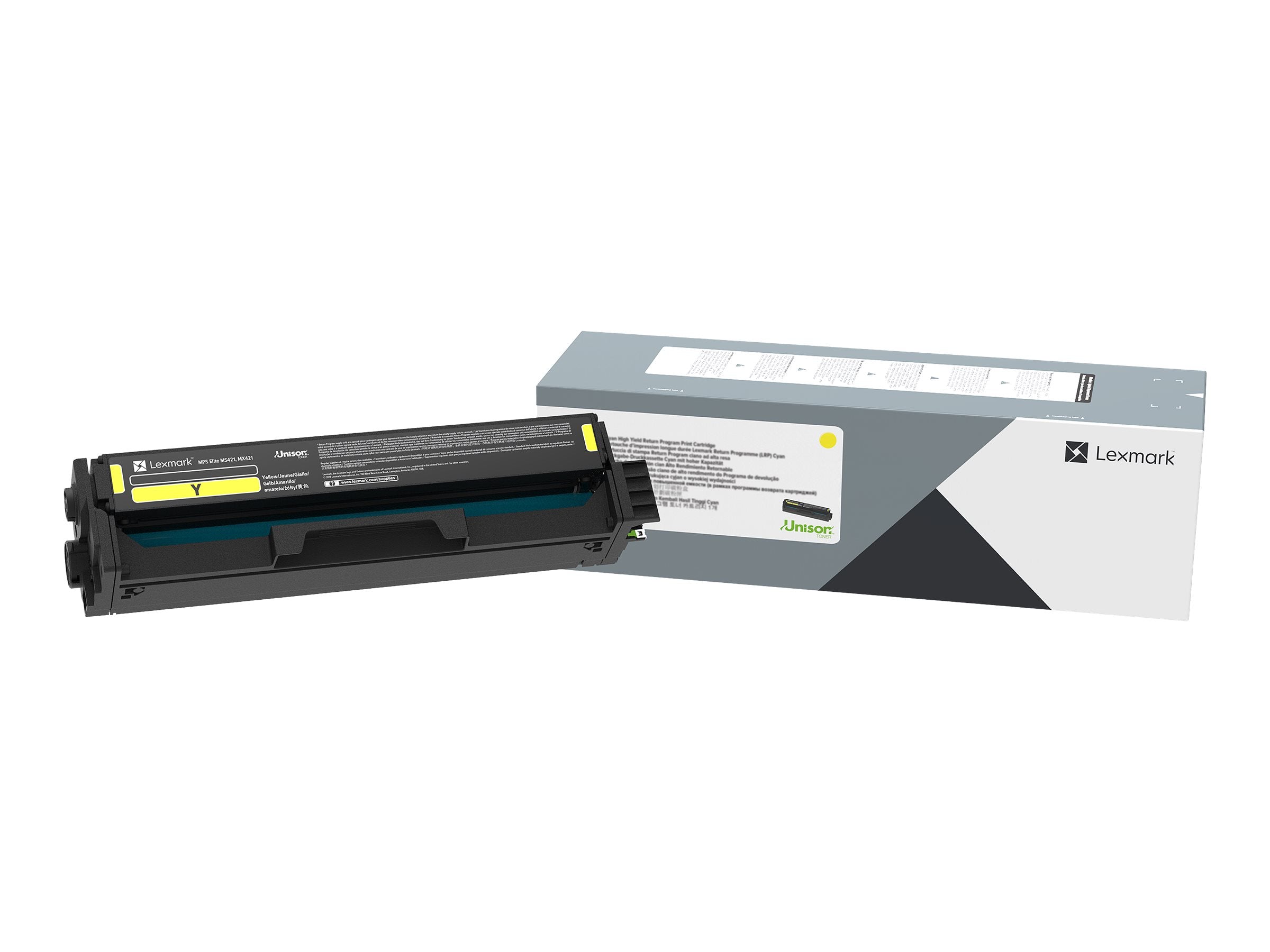 LEXMARK 20N0H40 Yellow High Yield Print Cartridge Vorderansicht