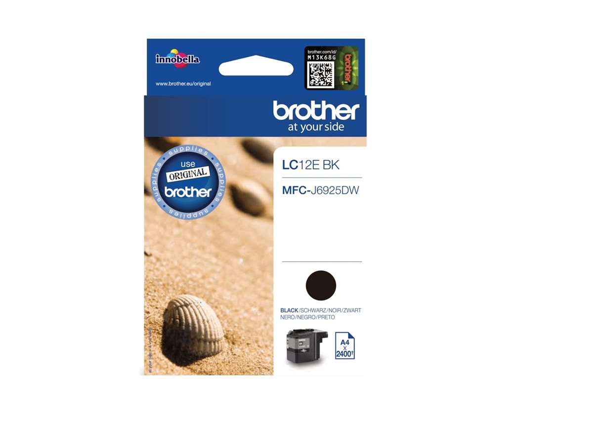 BROTHER LC12EBK Tinte schwarz Vorderansicht