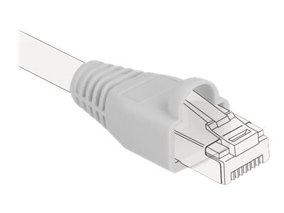 DELOCK Knickschutztülle für RJ45 Stecker grau 20 Stück