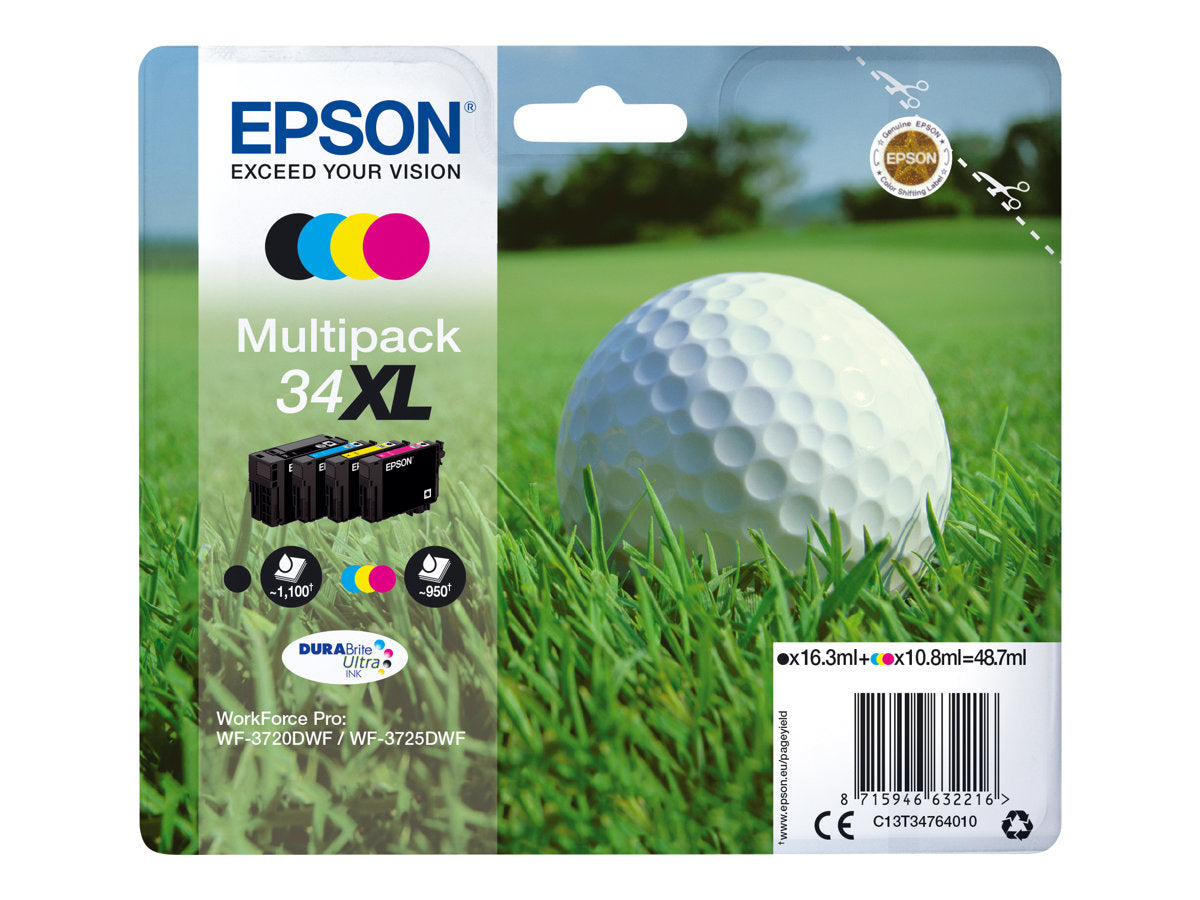 EPSON 2LB Multipack 4-colours 34XL DURABrite Ink Ultra CMYK XL - Verpackung