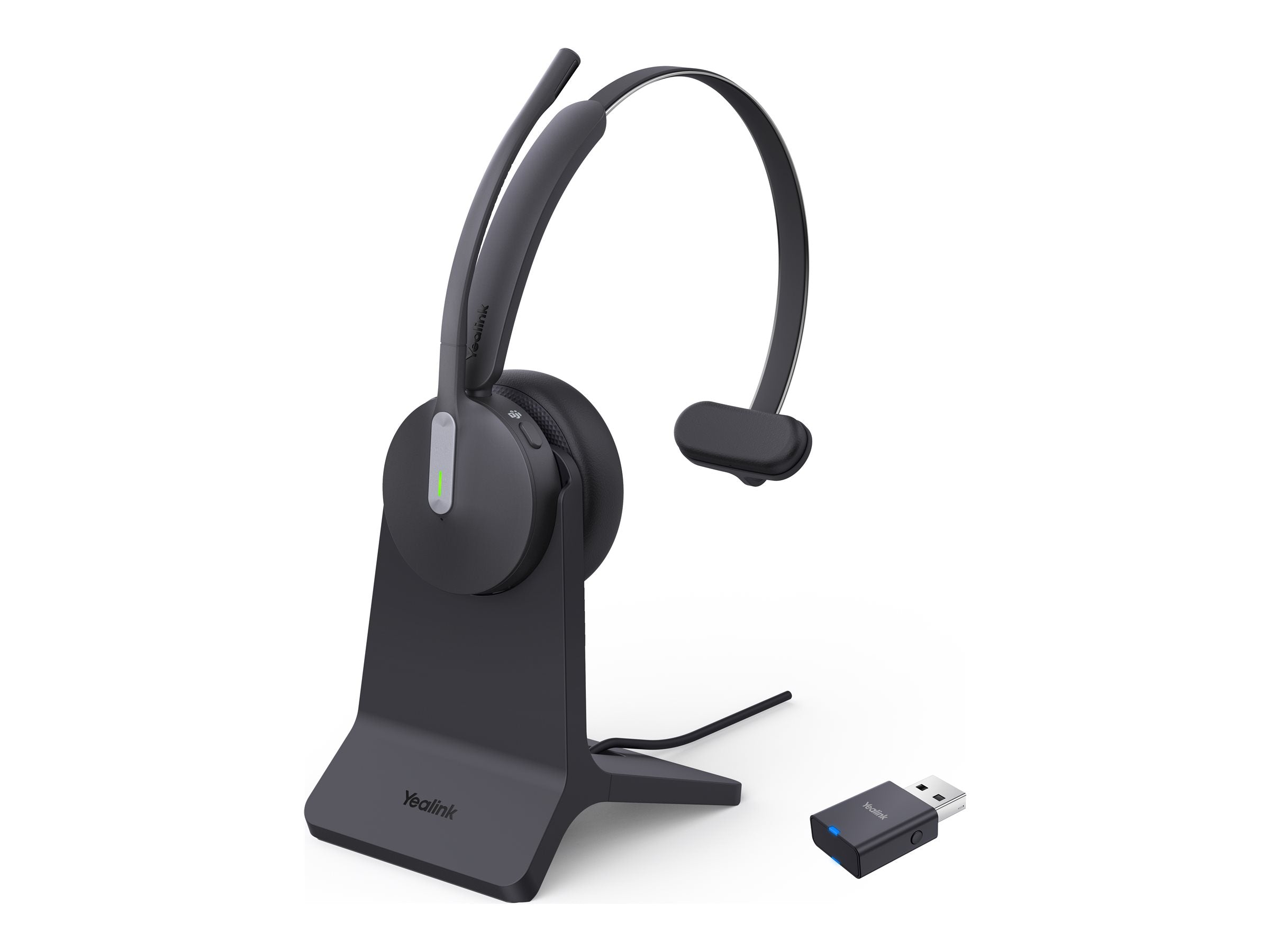 YEALINK WH64 Hybrid Mono Teams mit Ladestation - Vorderansicht