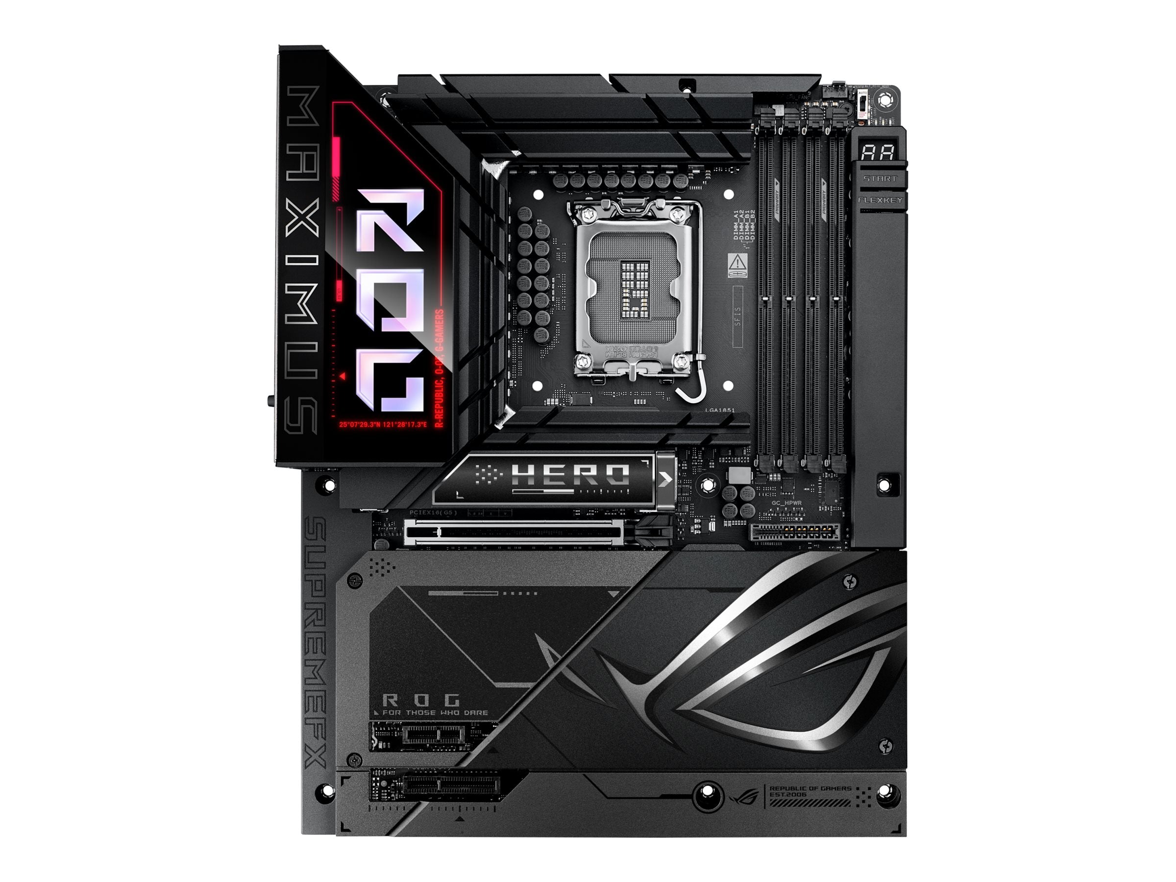 ASUS ROG MAXIMUS Z890 HERO BTF Motherboard Vorderansicht