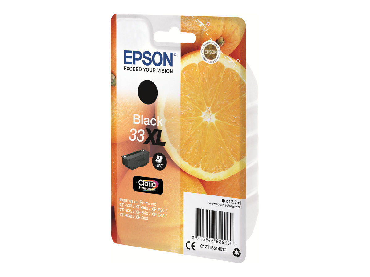 EPSON 33XL Tintenpatrone Schwarz Claria Premium Ink Verpackung
