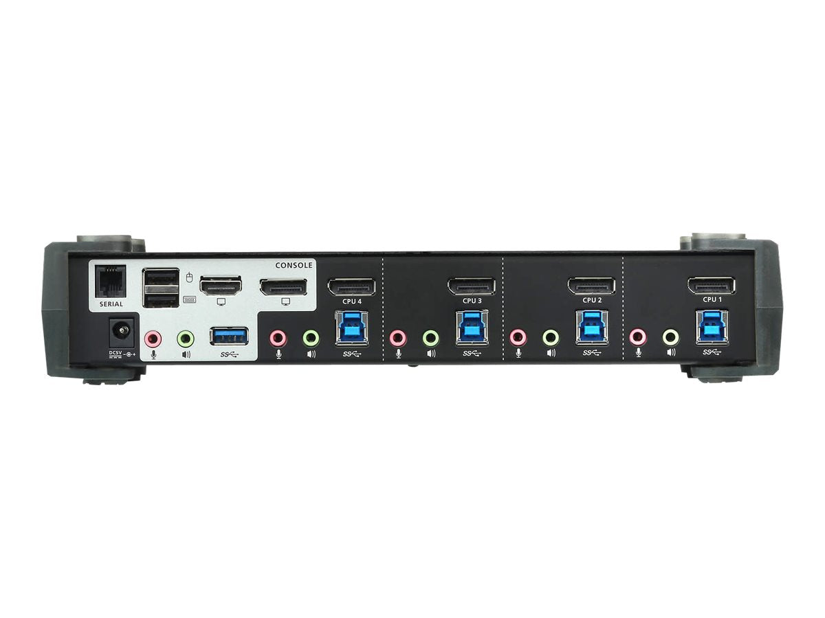 ATEN CS1924M 4-Port USB 3.0 4K DisplayPort MST KVM Switch Detailansicht