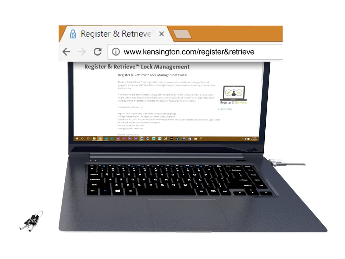 KENSINGTON MicroSaver 2.0 Chassis Lock im Einsatz
