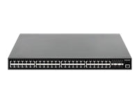 INTELLINET 54-Port L2+ Fully Managed PoE+ Switch mit 48 Gigabit Ports und 6 10G SFP+ Uplinks PoE-Budget 450 W Layer 2+/Layer 3 Lite