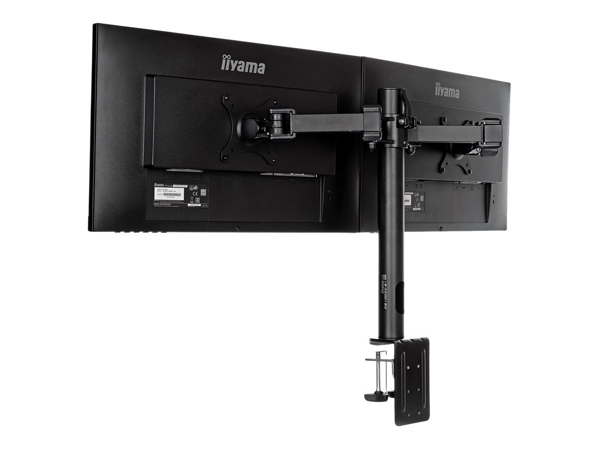 IIYAMA DS1002C-B1 Dual-Monitor Klemmhalterung Detailansicht